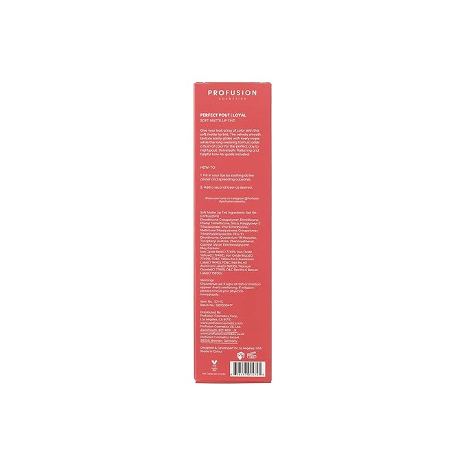 Profusion Cosmetics Perfect Pout Soft Matte Lip Tint (Loyal)