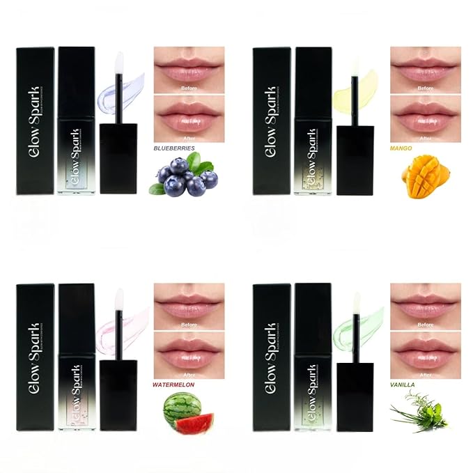 Lip Glow Oil for Radiant, Fuller Lips. Luxurious Hydration & All-Day Moisture for Lip Elegance (Coconut)