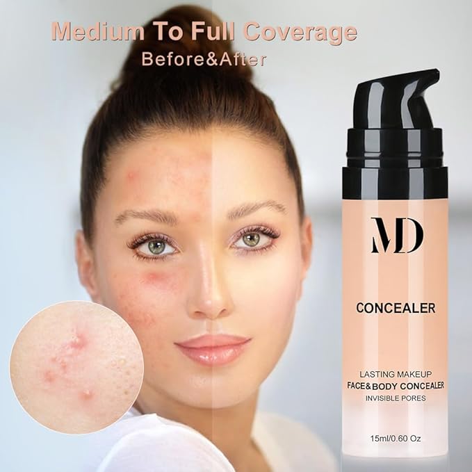 Liquid Primer Set Matte Liquid Full Coverage Oil Makeup Sponge