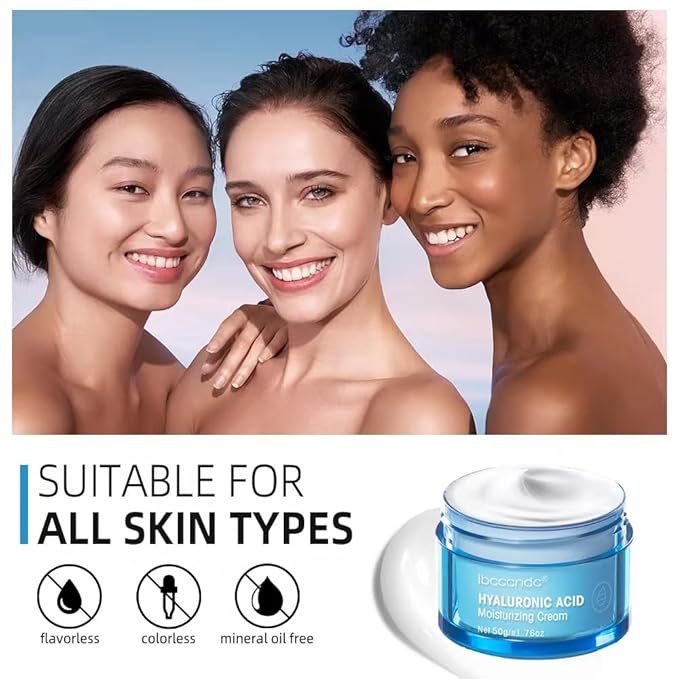 Hydro Boost Hyaluronic Acid Moisturizing Cream, Oil-Free, Suitable for Facial Moisturizers on Dry Skin , Long Iasting Hydro Boost Moisturizing Cream-1.76Oz (white)