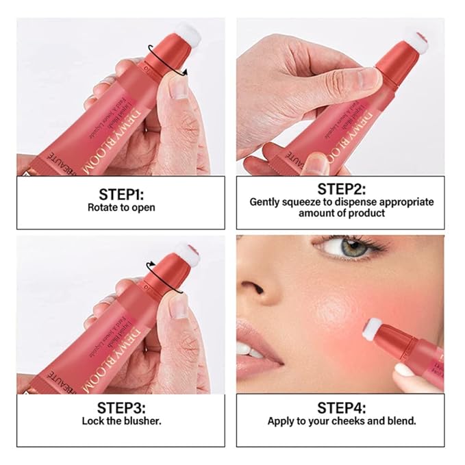 Mysense Liquid Blush Makeup Wand, Soft Cream Blush Pink, 0.34fl.oz