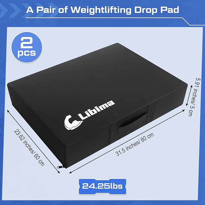 Libima Weightlifting Drop Pads Silencer Drop Pads Gym