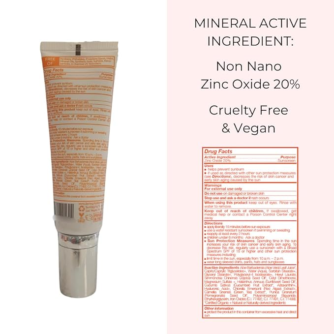 Suntegrity Tinted 5 in 1 Mineral Sunscreen for Face (SPF 30-2 oz) - Medium | BB Cream Moisturizer with Physical UVA/UVB Broad Spectrum Protection | Safe for Sensitive Skin