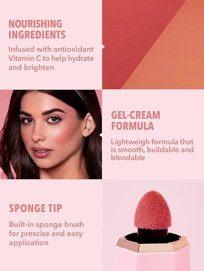 SHEGLAM Color Bloom Liquid Blush Makeup for Cheeks Love Cake