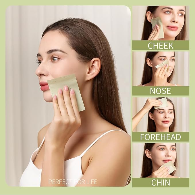 Teenitor Oil Blotting Sheets for Face, 2400 Sheets Large 10cmx7cm