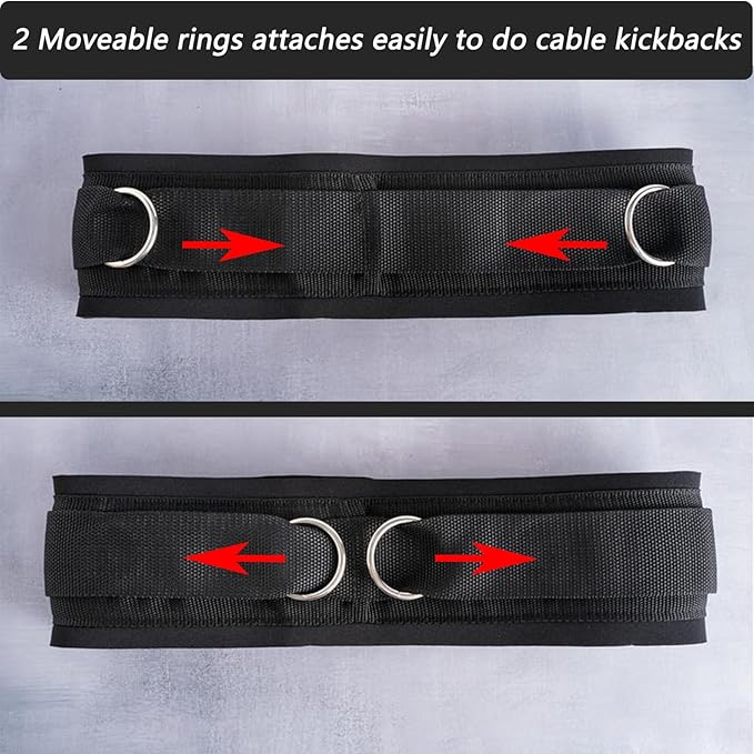 Adjustable Waist Belt Soft Neoprene Padded Belt 2 Movable