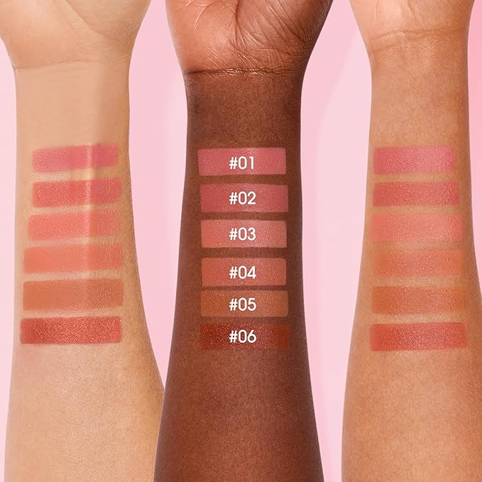 Jolilab Liquid Blush - High Pigment, Long - Lasting, Buildable Color for a Natural Glow(#1+2+3)