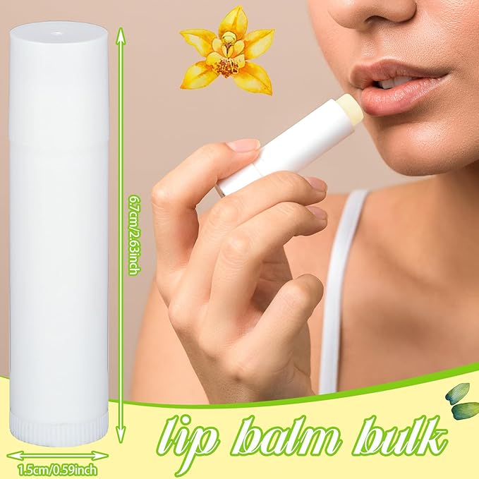 Demissle 150 Pcs Unlabeled Lip Balm Favors(Vanilla)