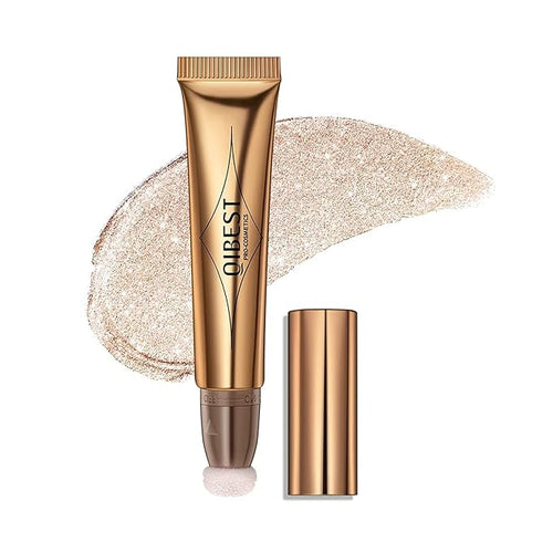 Blush Beauty Wand,Matte Face Blush with Cushion Applicator, white highlighter)