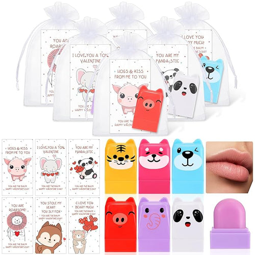 30 Sets Wild Animal Birthday Lip Classroom