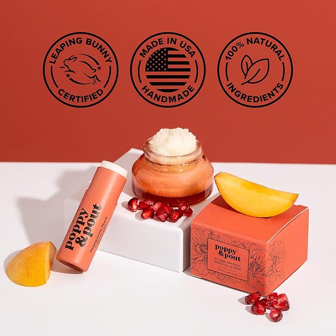 Poppy & Pout Pomegranate Peach Jumbo Recyclable