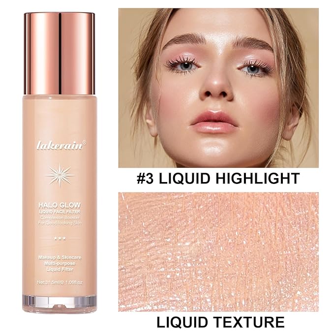 Natural Glow Liquid Filter Makeup, Longwear Face Luminizer, 1.06 fl oz