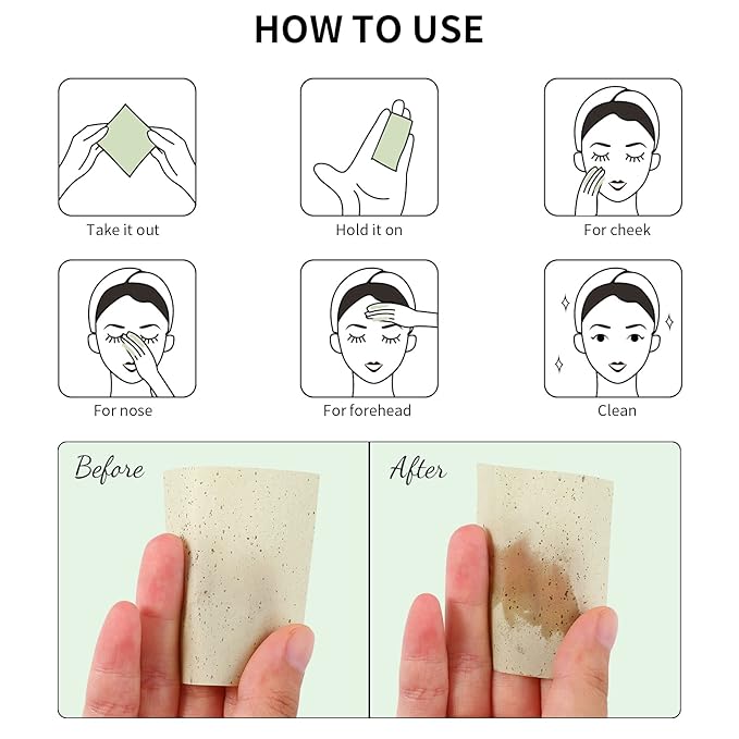 Oil Blotting Sheets for Face, DUcare 100 Counts For Face