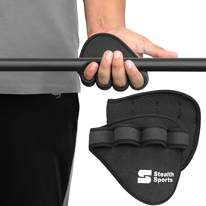 Weight Lifting Gym Grip Pads Non-Slip Neoprene Pull