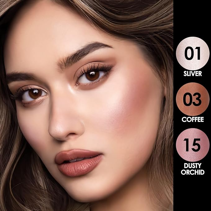 FOCALLURE 3 Pcs Cream Contour Sticks,Shades with Highlighter Finishing Makeup,UNIVERSAl