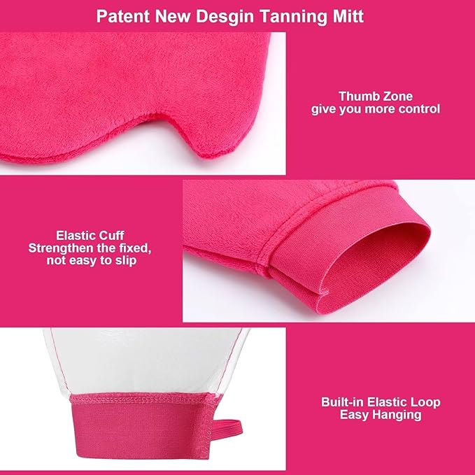 Self Tanner Mitt Applicator - Self Tanning Mitt Applicator, Back Tanning Mitts Self Tanner Applicator Tanning Glove Tanning Mitt and Back Applicator Self Tan Mitt Applicator Self Tan Glove