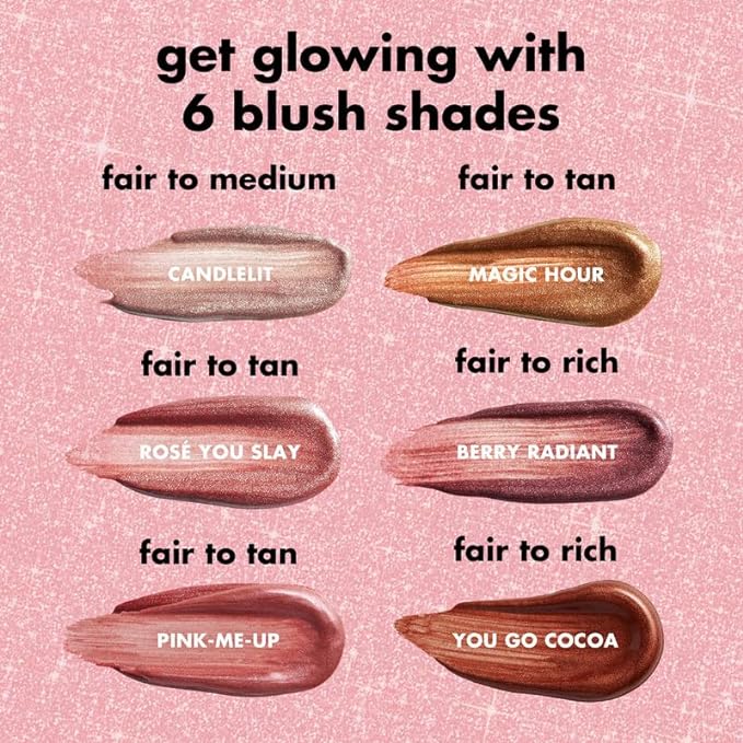 e.l.f. Halo Glow Blush Beauty Wand, Liquid Blush Cruelty-free, Candlelit