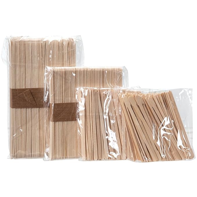 ForPro Premium Wood Stick 300 Pcs Kit, Non-Sterile, Assorted Hair Removal Waxing Applicators for Face & Body, 300-Count
