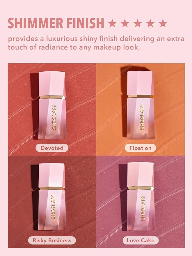 SHEGLAM Color Bloom Liquid Blush Makeup for Cheeks Love Cake