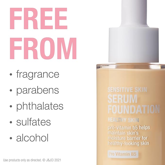 Neutrogena Healthy Skin Sensitive Skin Serum Foundation with Light 01, 1 oz