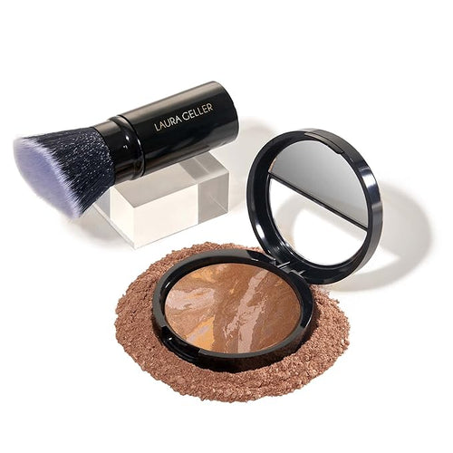 LAURA GELLER NEW YORK Baked Balance-n-Brighten Foundation with Set, Tan
