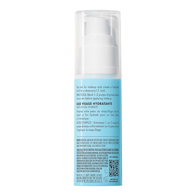 e.l.f. Hydrating Face Primer, Makeup Primer For Flawless, Cruelty-free, Large