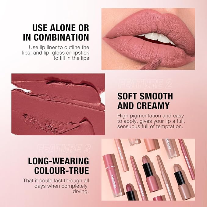 Jolilab 3 in 1 Matte Velvet Lipstick Set-Lip
