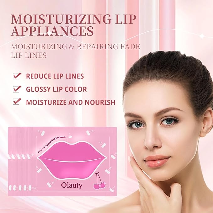 30 Pairs Cherry Lip Masks & Circle