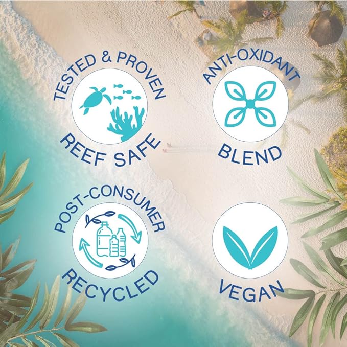 STREAM 2 SEA 6 Pack Natural Travel Sized Toiletries, 1oz Paraben Free Sample Size Shampoo, Conditioner, Lotion, Mineral Sunscreen SPF 20 and SPF 30 and After Sun Gel