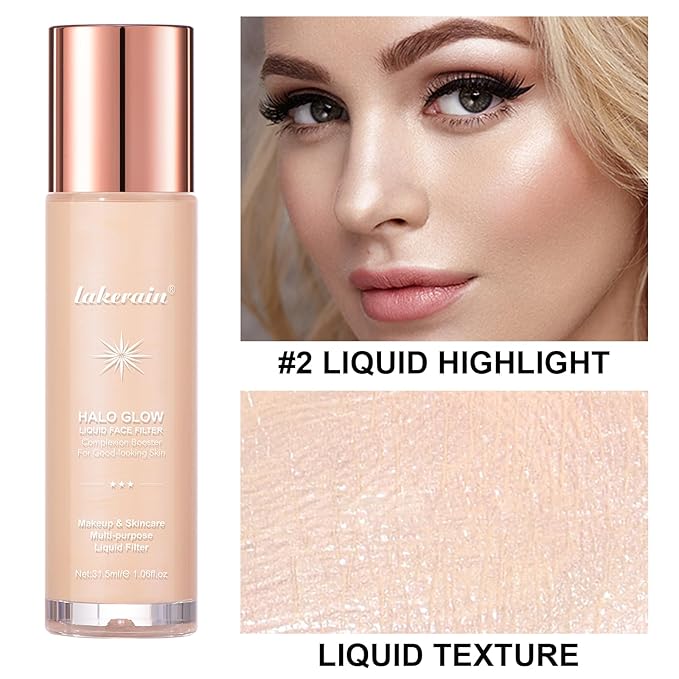 Natural Glow Liquid Filter Makeup, Longwear Face Luminizer, 1.06 fl oz