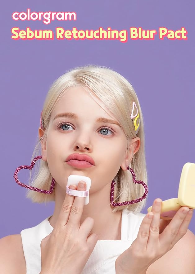 Colorgram Sebum Retouching Blur Pact | Poreless-Looking Pressed