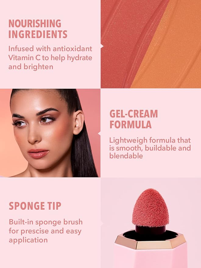 SHEGLAM Color Bloom Dayglow Liquid Blush Makeup for Love Cake