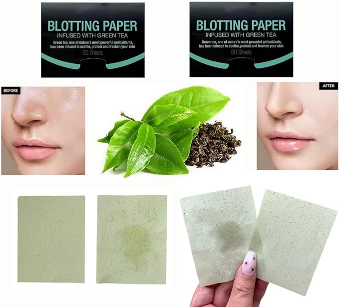 2 Pks GREEN TEA INFUSED Soothing Natural Abaca