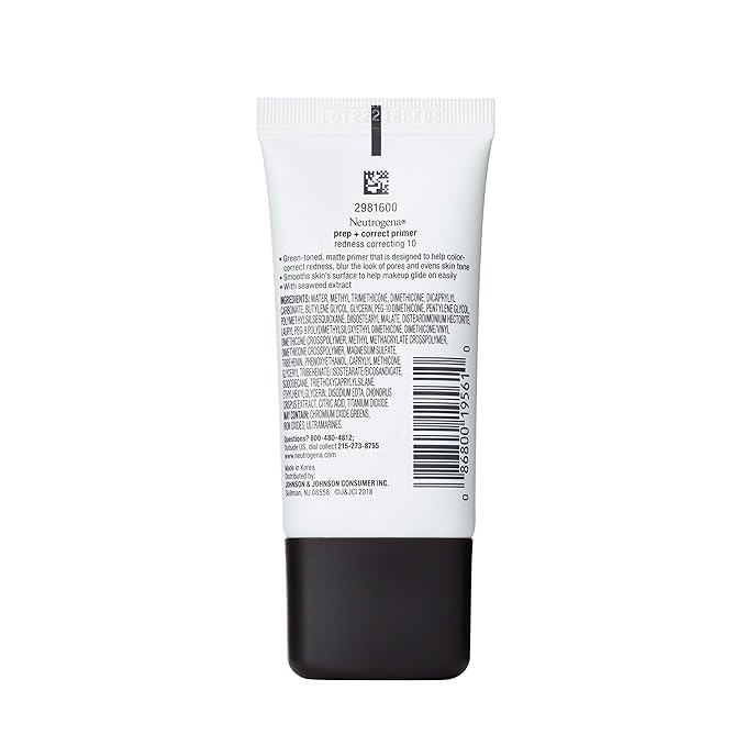 Neutrogena Prep + Correct Primer for Redness Correcting, of 2) 1.0 oz