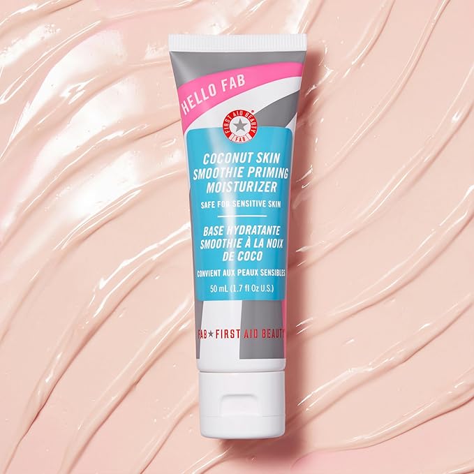 First Aid Beauty Hello FAB Coconut Skin Smoothie Primer . 1.7 Oz
