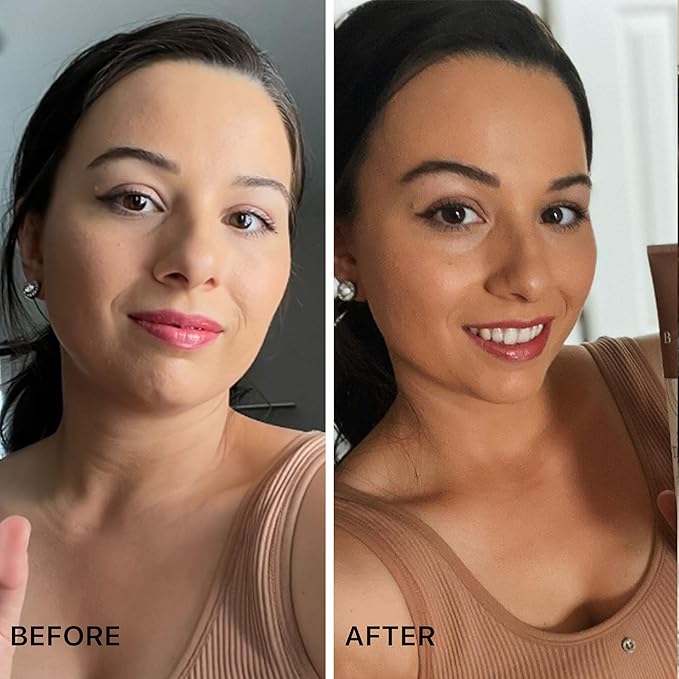 Face Self Tanner Tanning Lotion - Medium to Dark Self Tanning Lotion Fake Tan, Tanning Lotion Self Tanner Face Tanner, Sunless Tanner for Face, Buildable Natural Glow, Self Tan Sunless Tanning Lotion