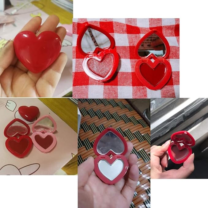 RONRONS 8 Pack Empty Eyeshadow Palette Mini Heart