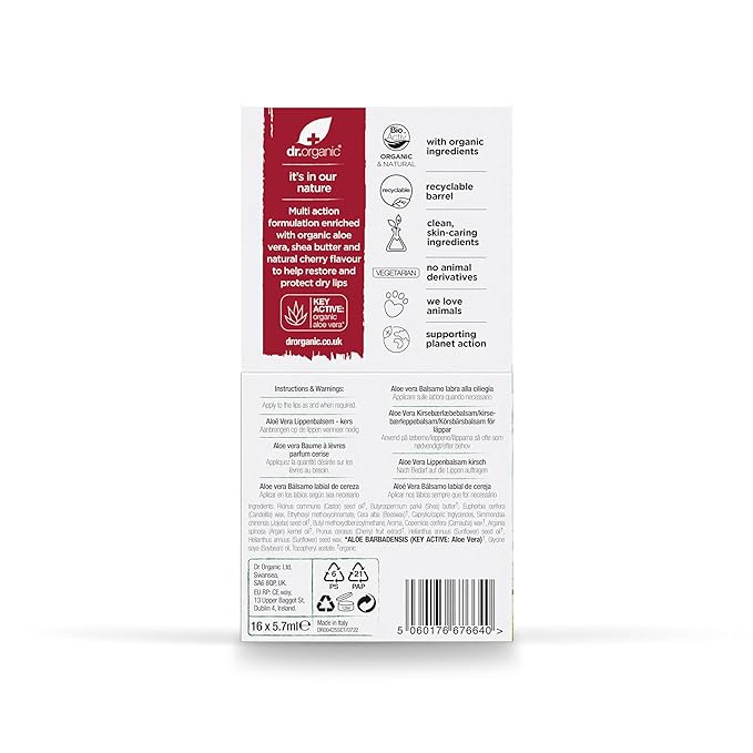 Organic Docotr Aloe Vera Cherry Lip
