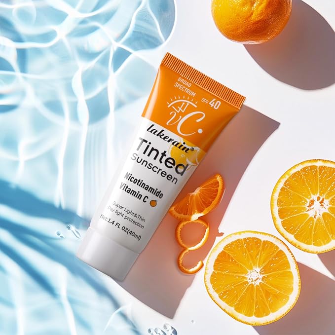Restore Tint-ed-Face Sunscreen SPF 40丨Hydrating Sunscreen for Face with Vitamin C丨Facial Sunscreen Moisturizing Lightweight, No Sticky Travel Size Long Lasting Protection Face and All Body 1.4 Fl Oz