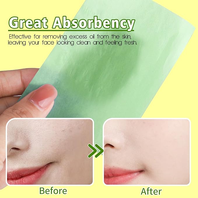 300 Sheets Blotting Paper, HNYYZL Oil Absorbing Sheets