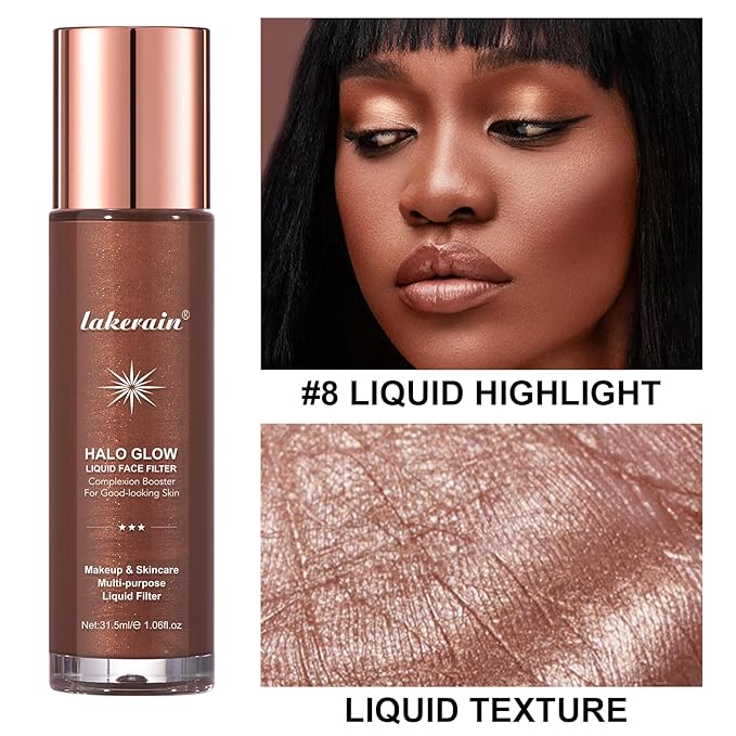Natural Glow Liquid Filter Makeup, Longwear Face Luminizer, 1.06 fl oz