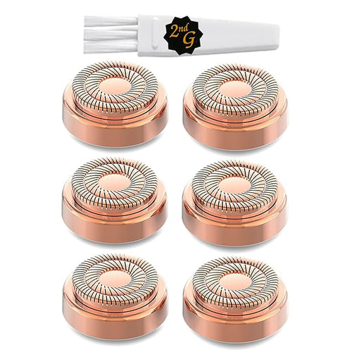 tuokiy Gen 2 Replacement Heads for Facial Hair Removal, Replacement Blades for Women Facial Hair Remover Generation 2