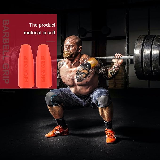 Kisangel 2 Pairs Barbell Pad Grasp Grip Barbell