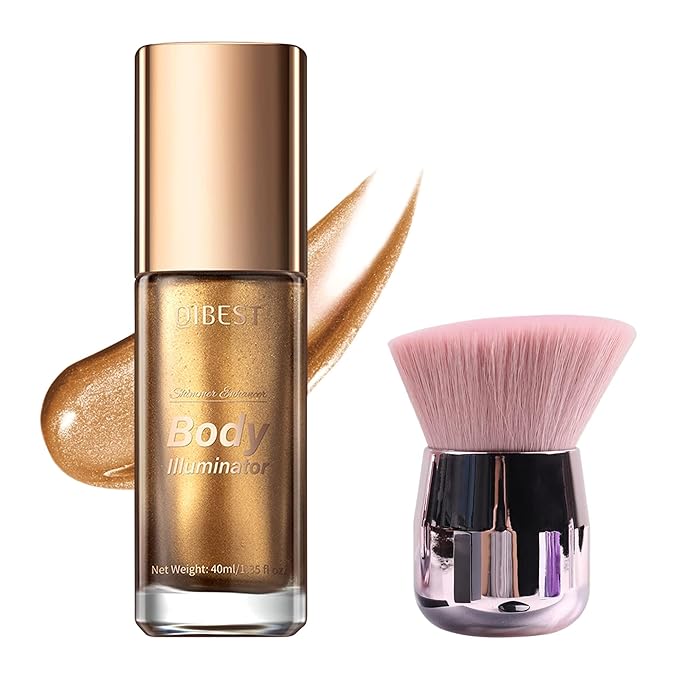 40ml Body Shimmer Oil,Face and Body Liquid Luminizer,Smooth 40ml