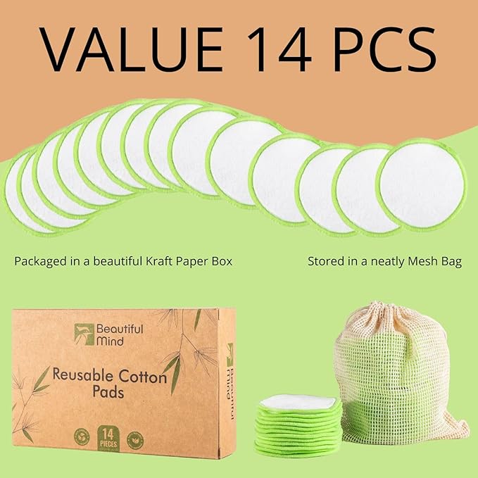 Reusable makeup remover pads -