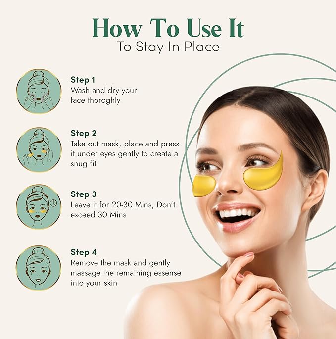 24k gold under eye patches