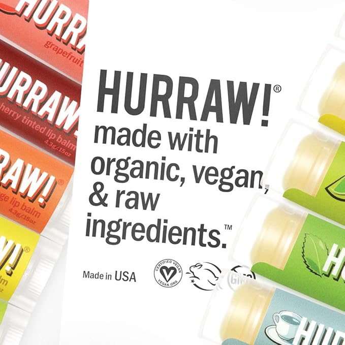 Hurraw! Black Cherry Tinted, Unscented, Moon Palm