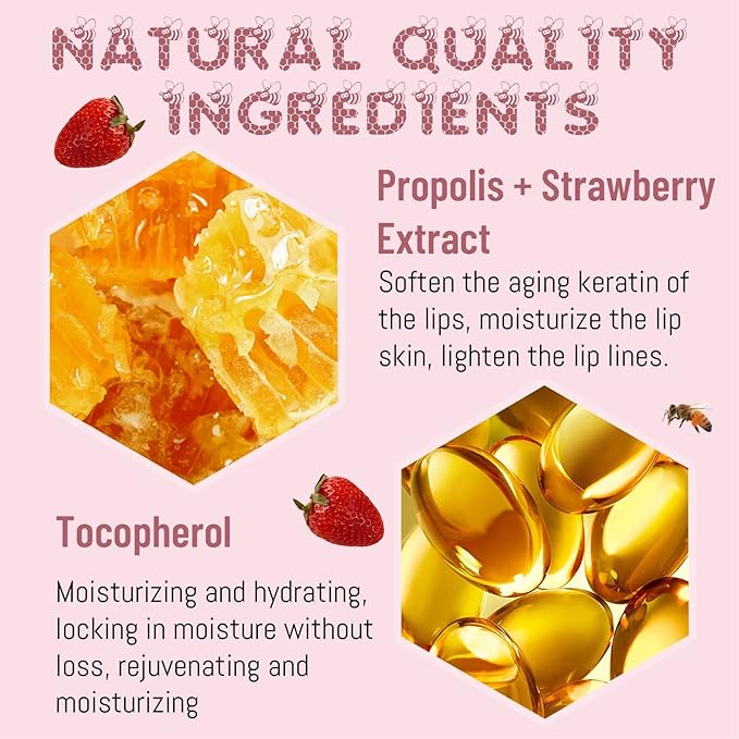 2PCS Lip Balm Honey Pot, Honey Sleeping