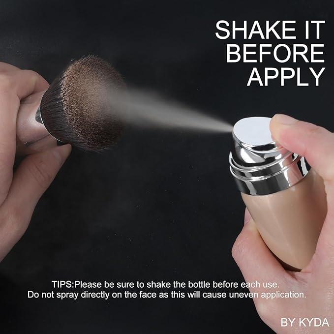 KYDA AirBrush Foundation Spray, Silky Foundation Mist Makeup, Natural Beige