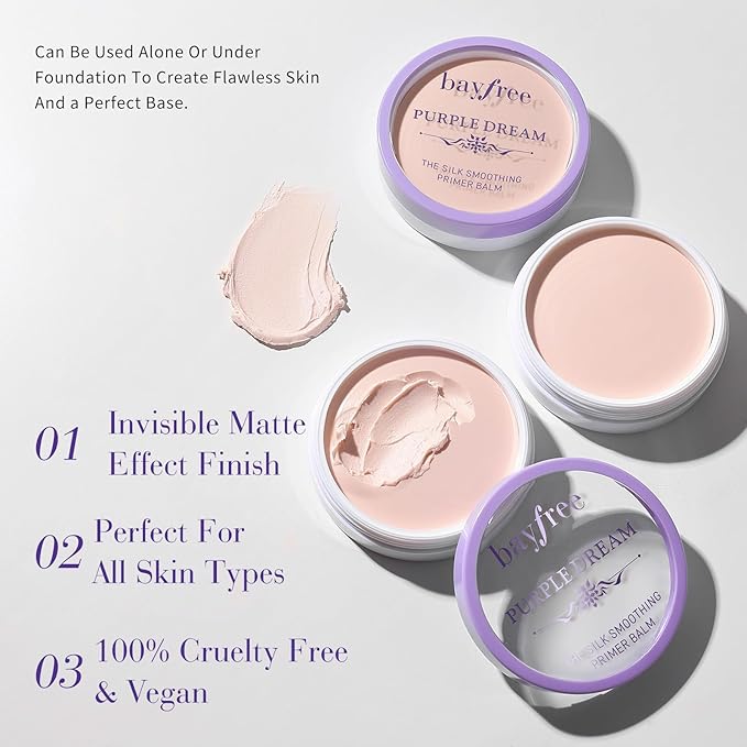 Silk Smoothing Primer Balm, Poreless Primer for Smooth Fine Lines, 0.35 oz